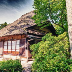 Nara, Japan - Isuien Garden. Japanese style garden.