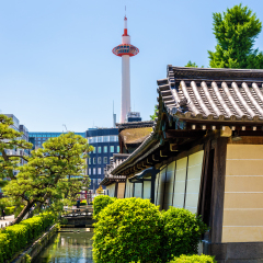 Higashi Hongan-ji, a buddhist temple in Kyoto, Japan