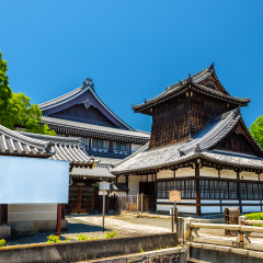 Nishi Hongan-ji, a buddhist temple in Kyoto, Japan