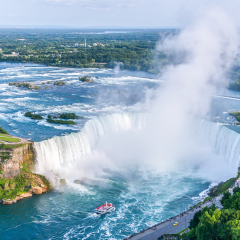 Niagara Falls Aerial View, Canadian Falls, Canada