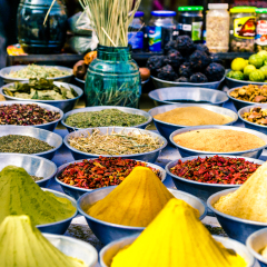Spices in a Nubian village in Egypt