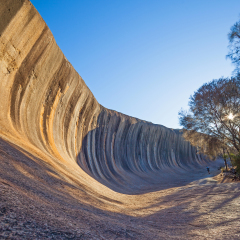 Wave Rock, near Hyden in Western Australia.