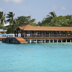 Presidential Jetty in Male. Republic of the Maldives