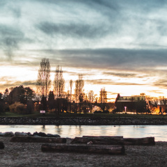 Photo of Sunset at Sunset Beach in Vancouver BC, Canada