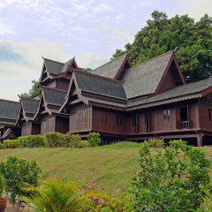 Replica of Melaka's Sultante Palace. Malacca. Malaysia