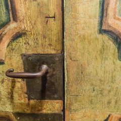 Antique doorknob of the Margravial Opera House in Bayreuth, Germany
