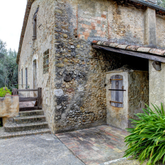 Renoir Museum near Nice, France. Cagnes-sur-Mer - village. . The house where Renoir resided during the last years of his life. Exhibits include 10 original paintings and his personal possessions.