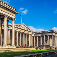 High dynamic range HDR The British Museum in London, England, UK