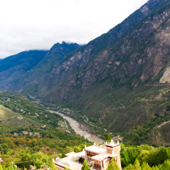 Villages scenic in Danba county, Sichuan Province,China.