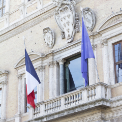 Palazzo Farnese. Today it's the French embassy in Italy.