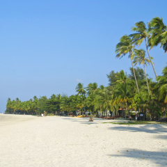 Cenang beach (Pantai Cenang) on Langkawi island, Malaysia