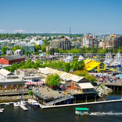 Beautiful view of Vancouver, British Columbia, Canada
