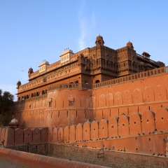 Junagarh Fort in city of Bikaner rajasthan state in india