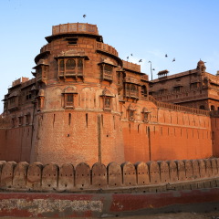 Junagarh Fort in city of Bikaner rajasthan state in India
