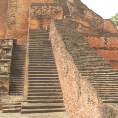 Stupa in Nalanda, Bihar, India