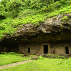 Unesco. Hindu Temple, Elephanta Island caves, near Mumbai, Bombay, Maharashtra state, India