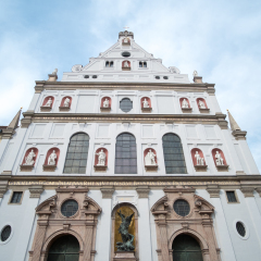 St. Michael's Church, a Jesuit church in Munich, southern Germany, the largest Renaissance church north of the Alps.