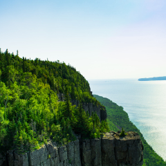 View from the top of the sleeping giant in Sleeping Giant Provincial Park, Northern Ontario