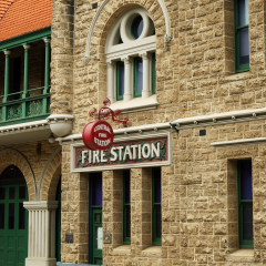 A historic fire station in Perth, Western Australia