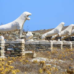 The island of Delos: an important archaeological site in Greece