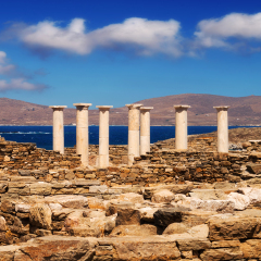 The House of Dionysus on Delos island, Greece