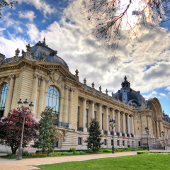Spring view of the Petit Palais (small palace) in Paris, France
