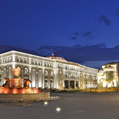 Skopje night Scene - Museum of Macedonian revolutionary struggle