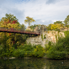Parc des Buttes-Chaumont in Paris, France