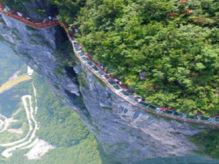 十渡天河谷誓言玻璃栈道