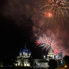 Fireworks in Suzdal
