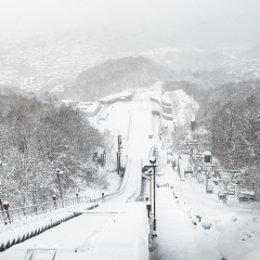 Okurayama Observatory(Okurayama Ski Jum) , Sapporo, Hokkaido, japan
