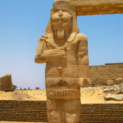 Aswan, Egypt: Temple of Kalabsha in Lake Nasser. Built by Emperor Augustus, it was the largest free-standing temple of Egyptian Nubia.