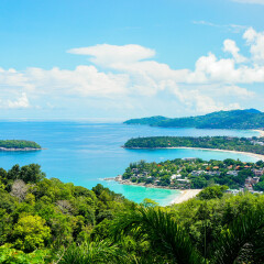 Karon View Point in sunny day