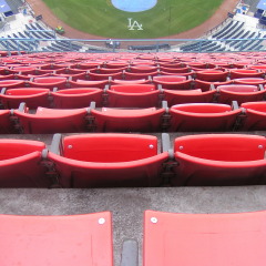 Nosebleed seats at Dodgers Stadium, Los Angeles, California