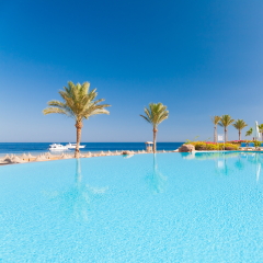 beautiful Red Sea water on hot egypt
