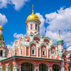 Kazan cathedral on Red Square, Moscow, Russia