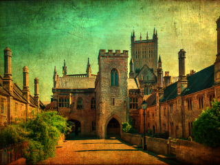 韦尔斯大教堂围庭