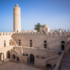 view of old medina in Sousse, Tunisia