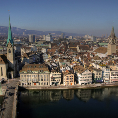 Aerial Zurich 01, Switzerland