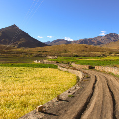 kibber village in spiti valley in himachal pradesh, India.