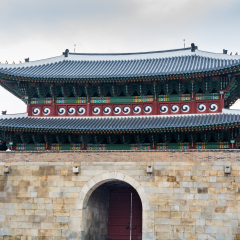 Paldalmun Gate, Ancient fortress of Hwaseong, Paldal-gu, Suwon, Gyeonggi-do, Republic of Korea