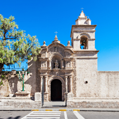 Yanahuara Church (Iglesia San Juan Bautista de Yanahuara) in Arequipa, Peru