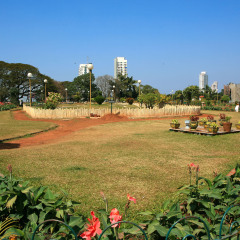 Hanging Gardens in Mumbai, park on top of the hill, popular with Mumbai's courting couples