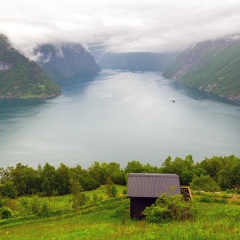 Hornindalsvatnet is Norway's and Europe's deepest lake, officially measured to a depth of 514 metres