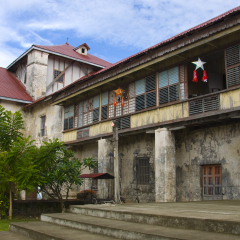 Baclayon church, 2nd oldest church in the Philippines The face of St. Padre Pio is engrave on the side.