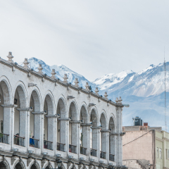 Arequipa Cathedral Basilica and its architecture plaza de armas 