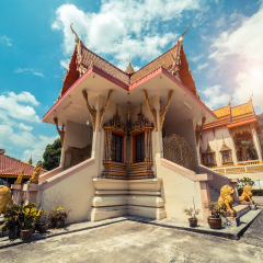 Thai temple. Wat Patong Suwankeereewong Temple Phuket, Thailand.