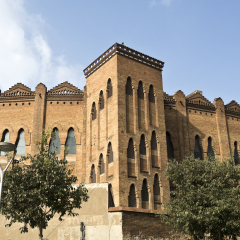 The bullfighting arena of Barcelona, Catalonia, Spain, also called La Monumental