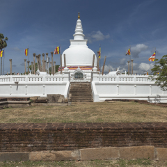 Thuparama dagoba in Anuradhapura, Sri Lanka