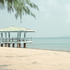 pavilion on Laem Singh beach Chantaburi province,Thailand